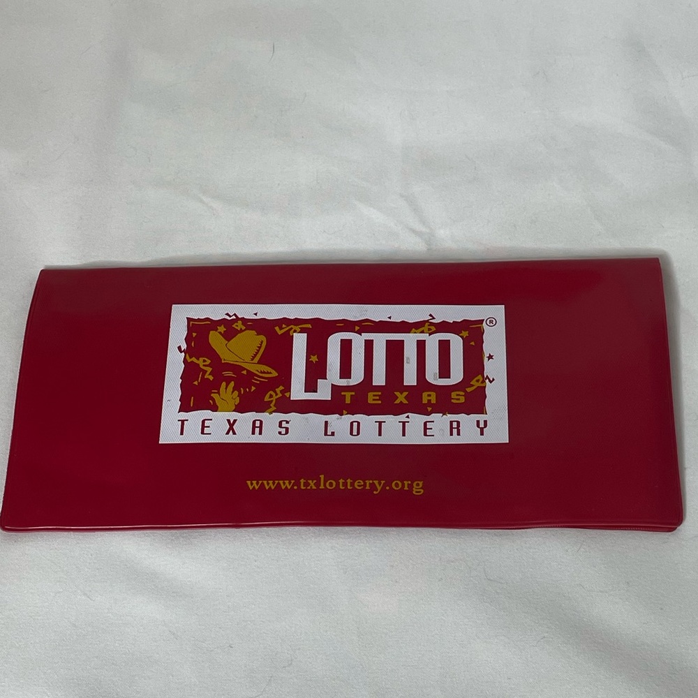 Texas Lottery Lotto Texas Used Paper Ticket Holder *flaw (item #2)